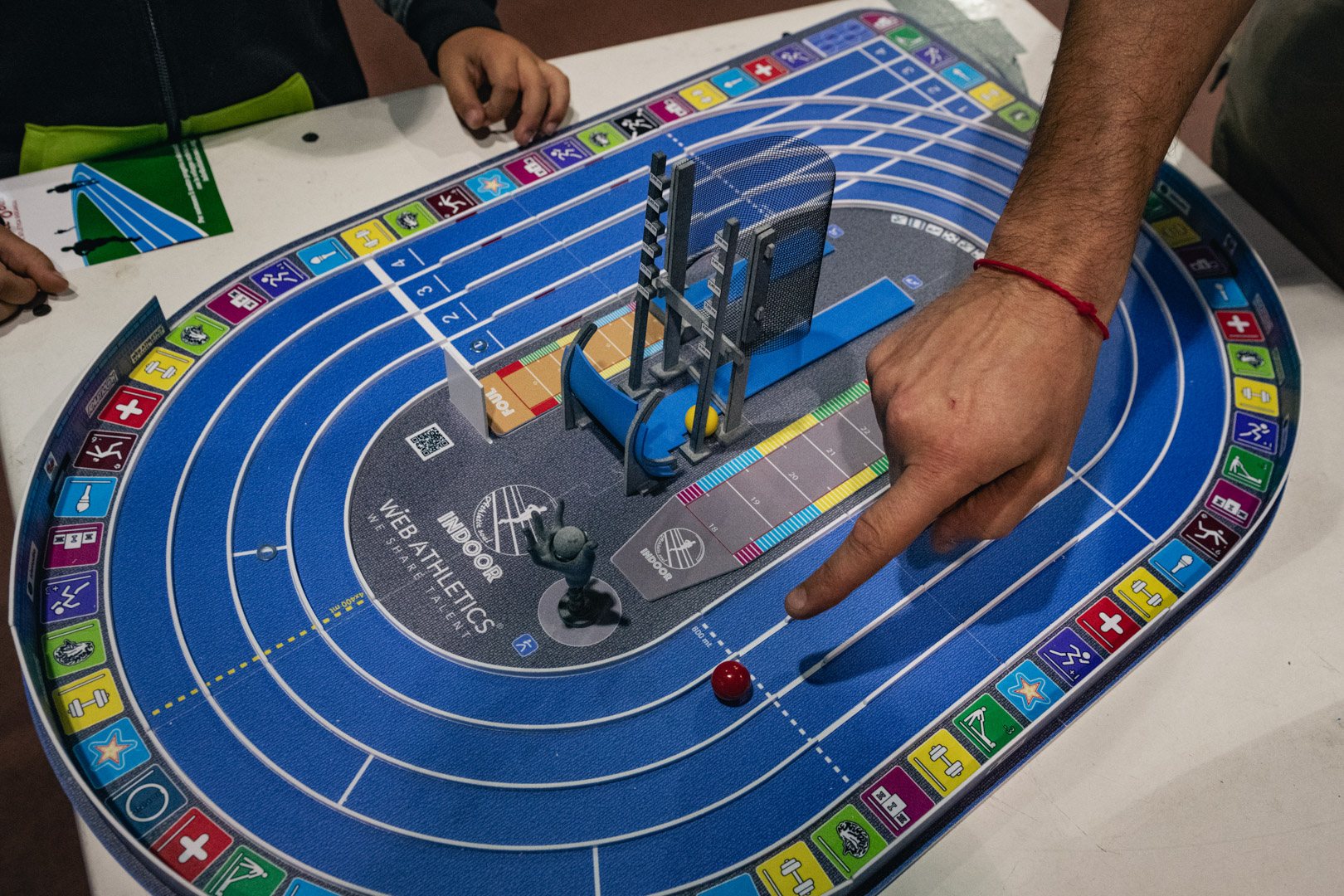 Il gioco da tavolo Athletic Soul con la pista di atletica