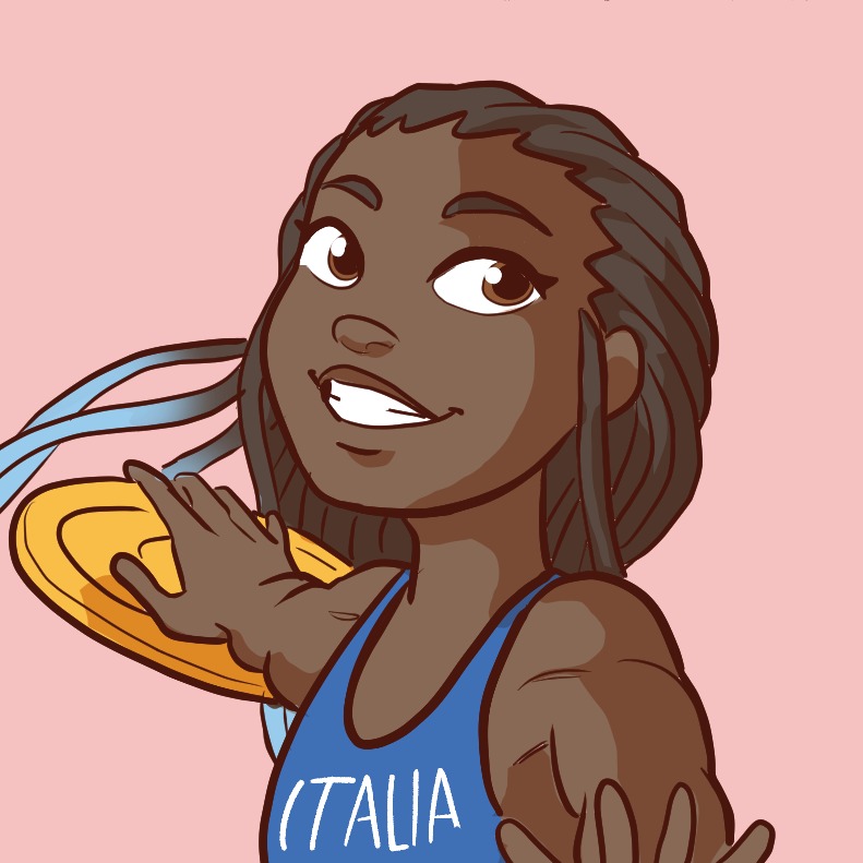 Daisy Osakue disegnata da Andrea Tridico